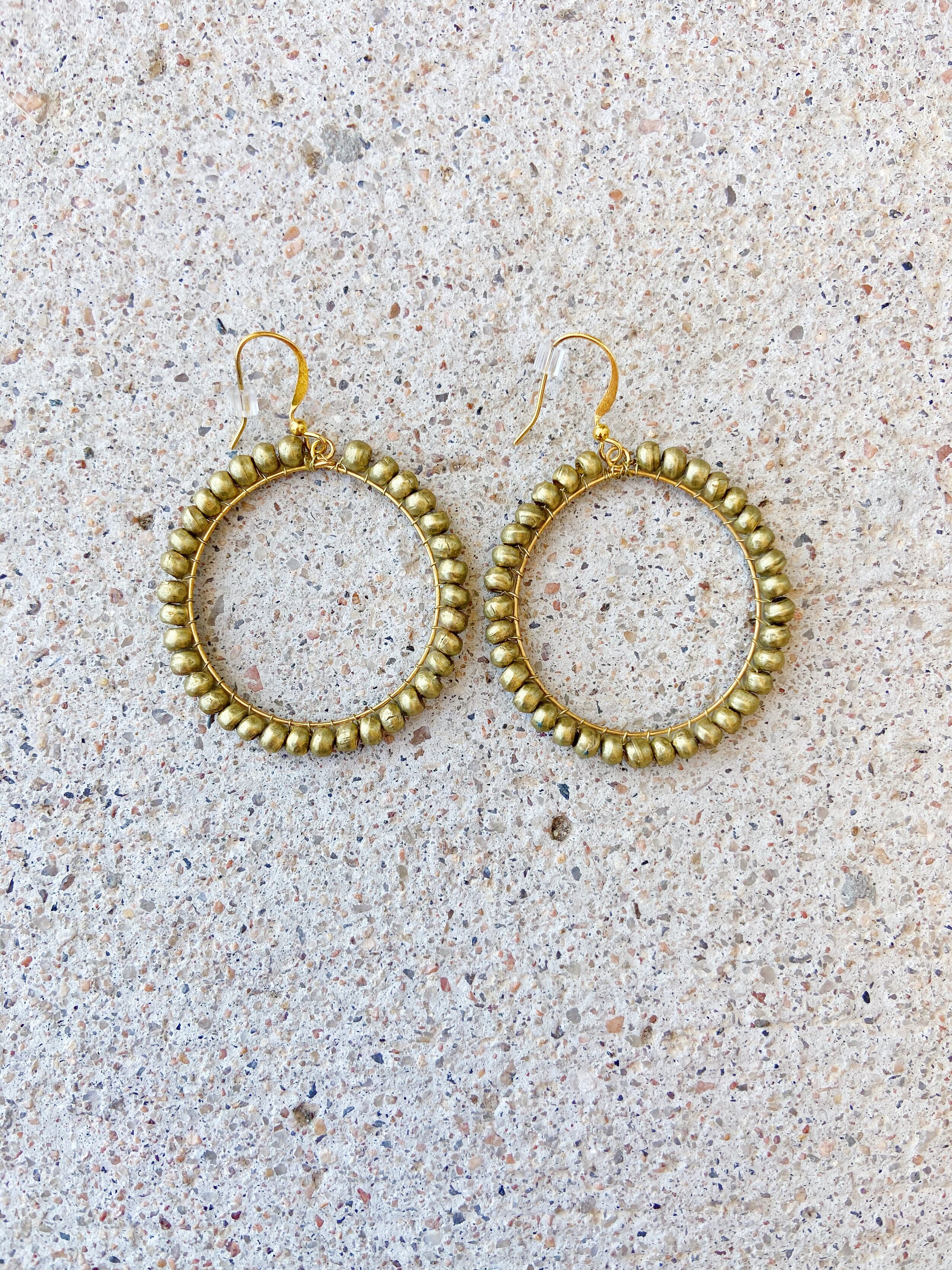 Gold Eclipse Artillery Earrings, Fair Anita