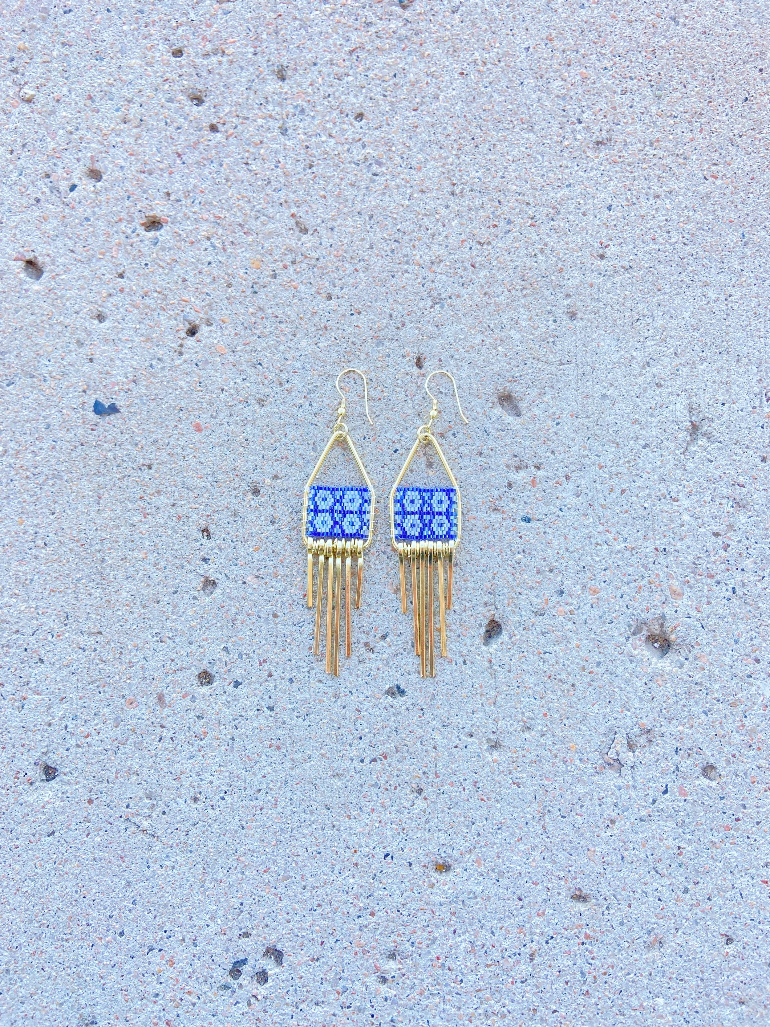 Allegory Earrings, Mata Traders, long shot