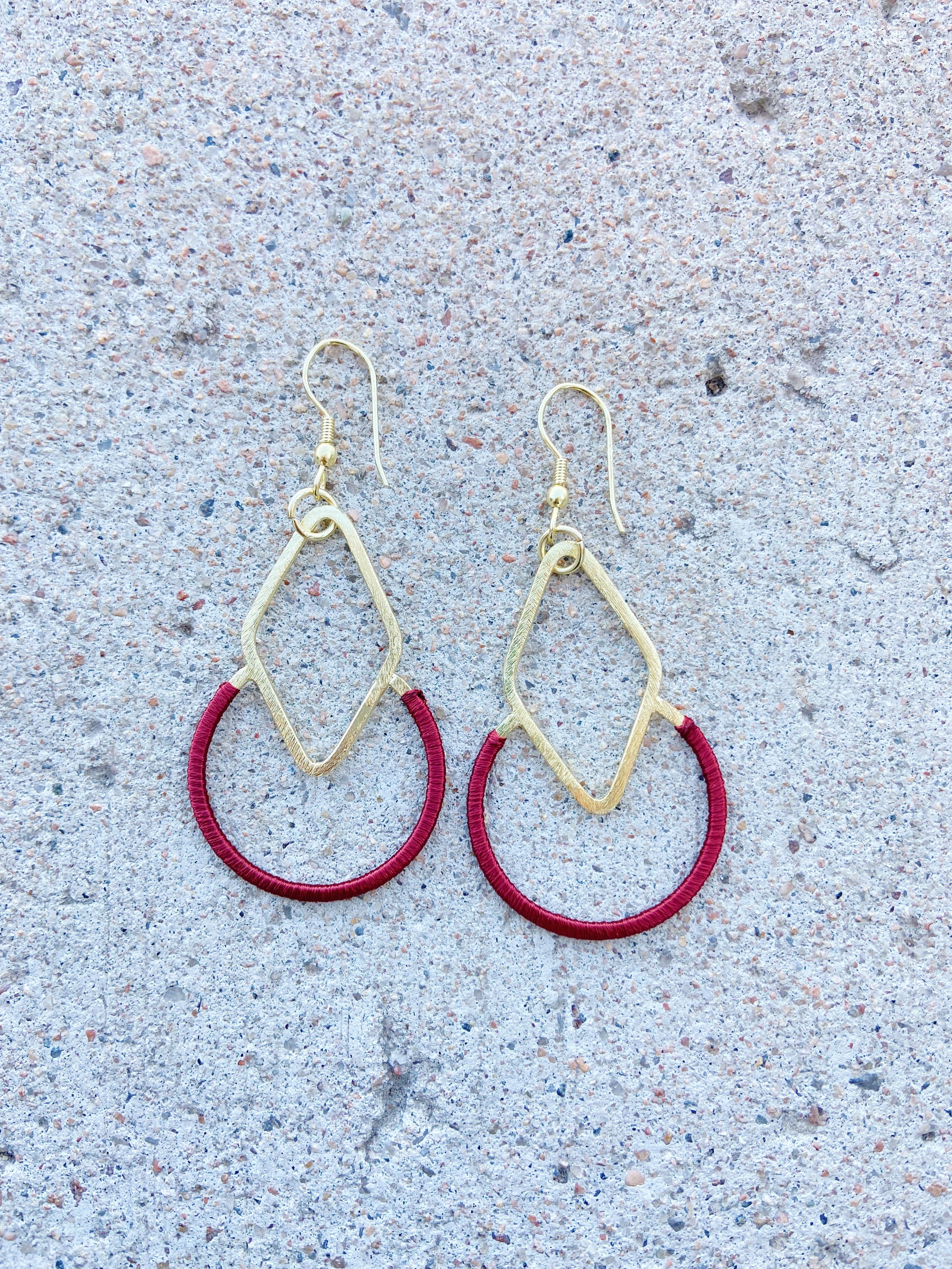 Graphic Threads Earrings, Mata Traders