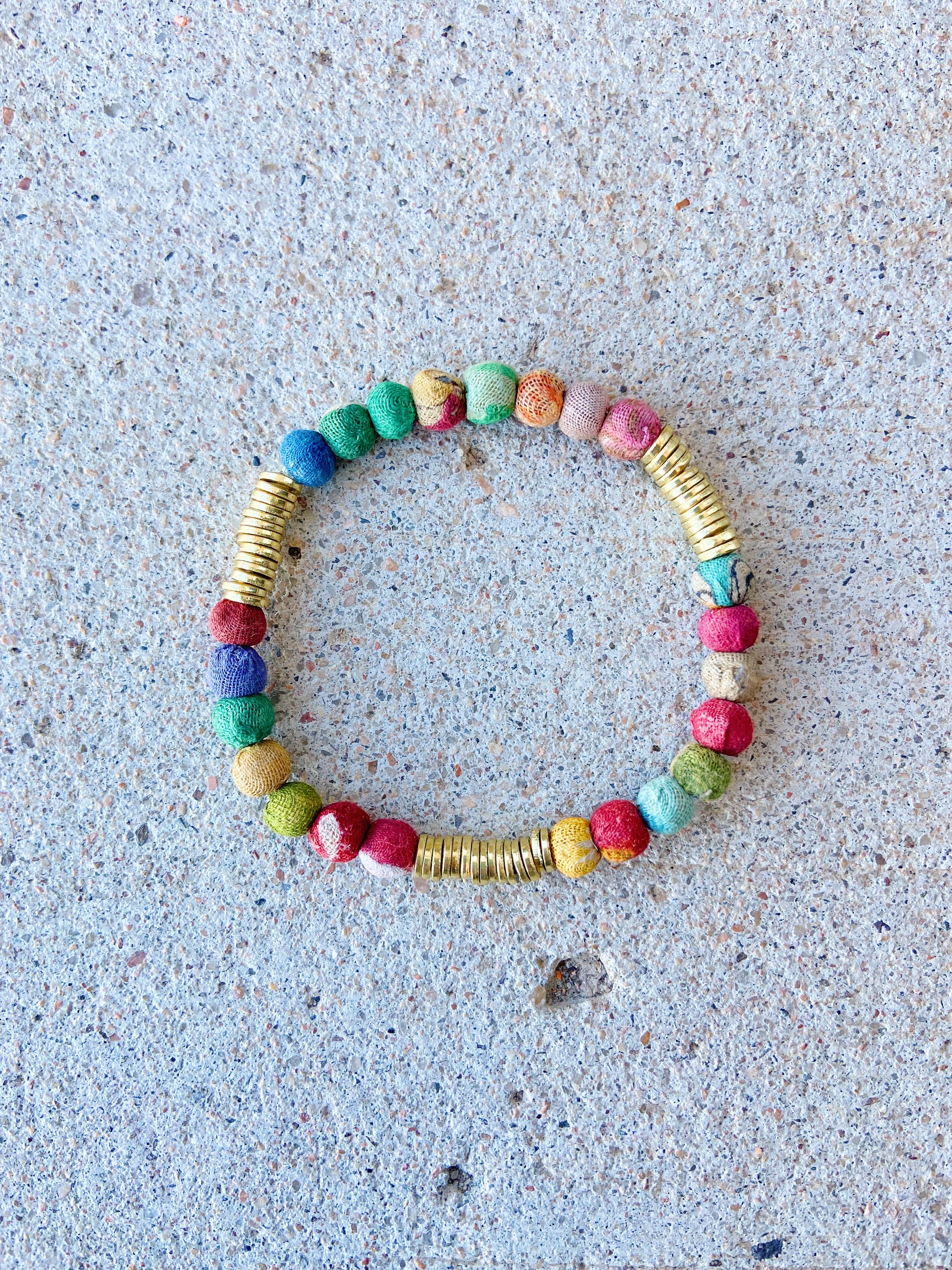Kantha Paillete Bracelet