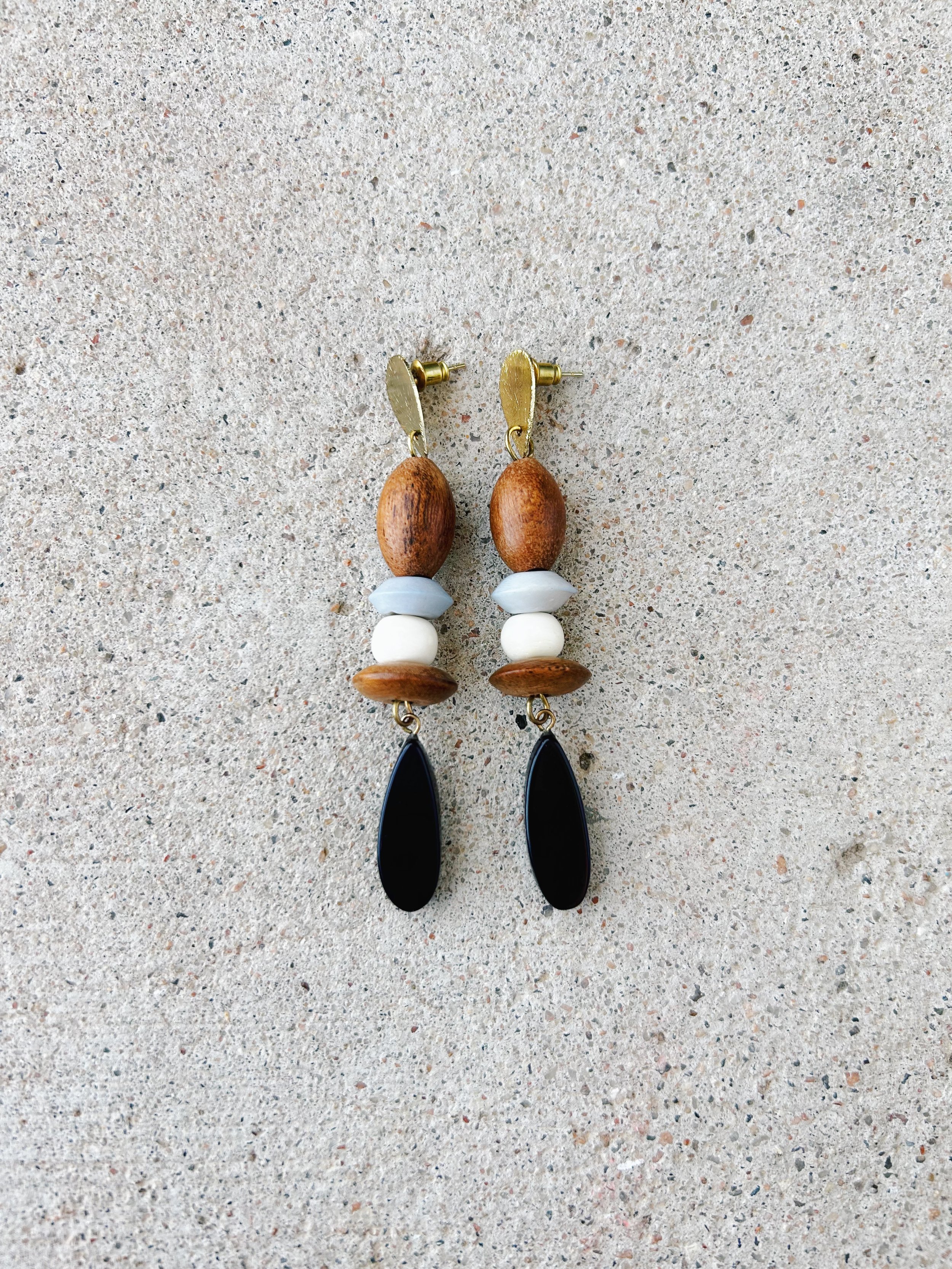 Chromacolor Miyuki Thread Earring - Dark Multi/Gold - Scout Curated Wears