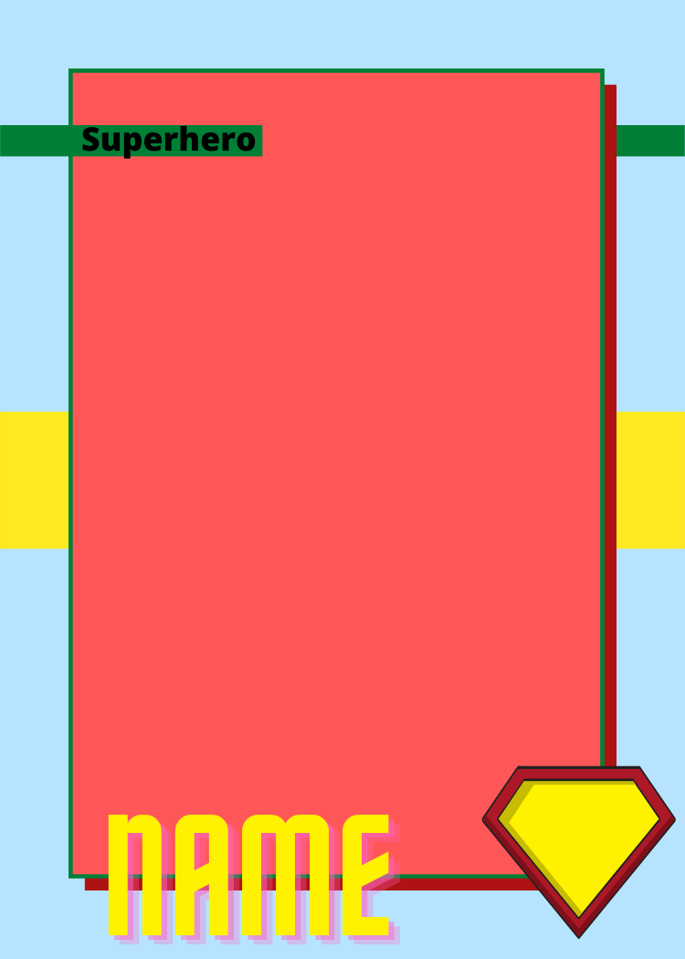 Superhero Trading Card Template