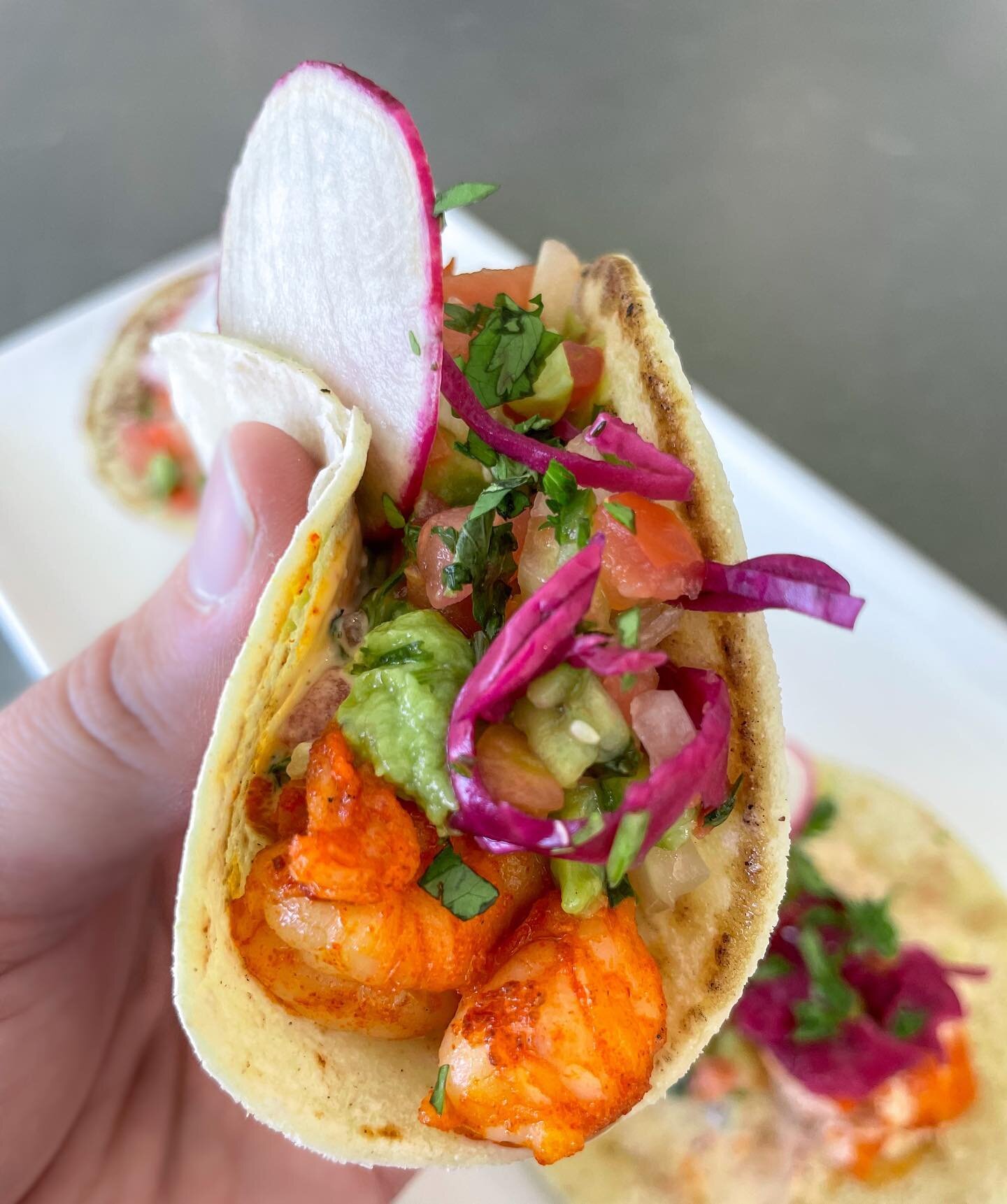 It&rsquo;s our Tres Tacos this beautiful Tuesday on the lake. Choose from shrimp, chicken, brisket, or potato. 

Our regular menu is back after the holiday weekend so come in for your favorites! ☀️