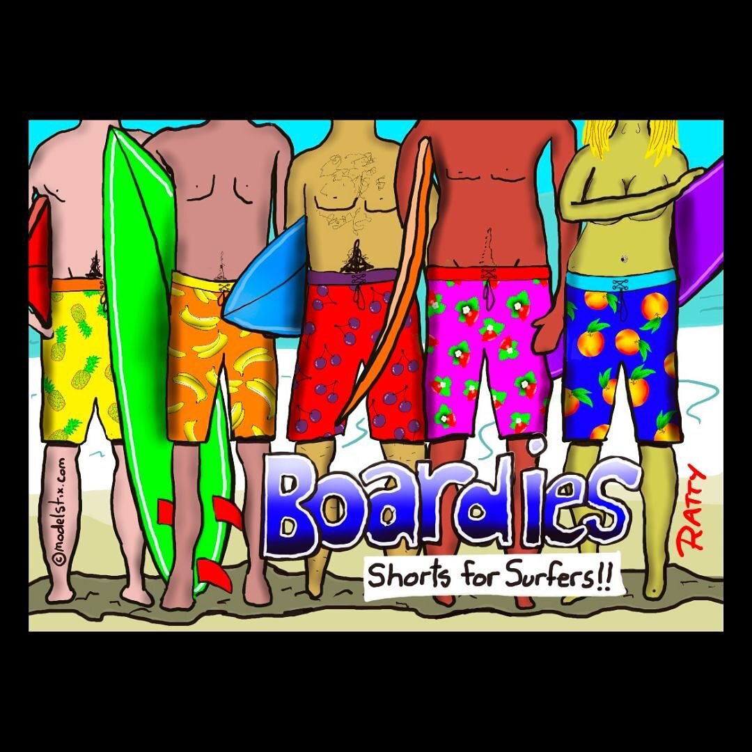 Everyone loves board shorts! #surfing #surfinglife #surfingjapan #ratty #robmathews #modelstix #summer #summertime #watersport #manga #surfingislife #surfadventure #surfaustralia #surfcartoon