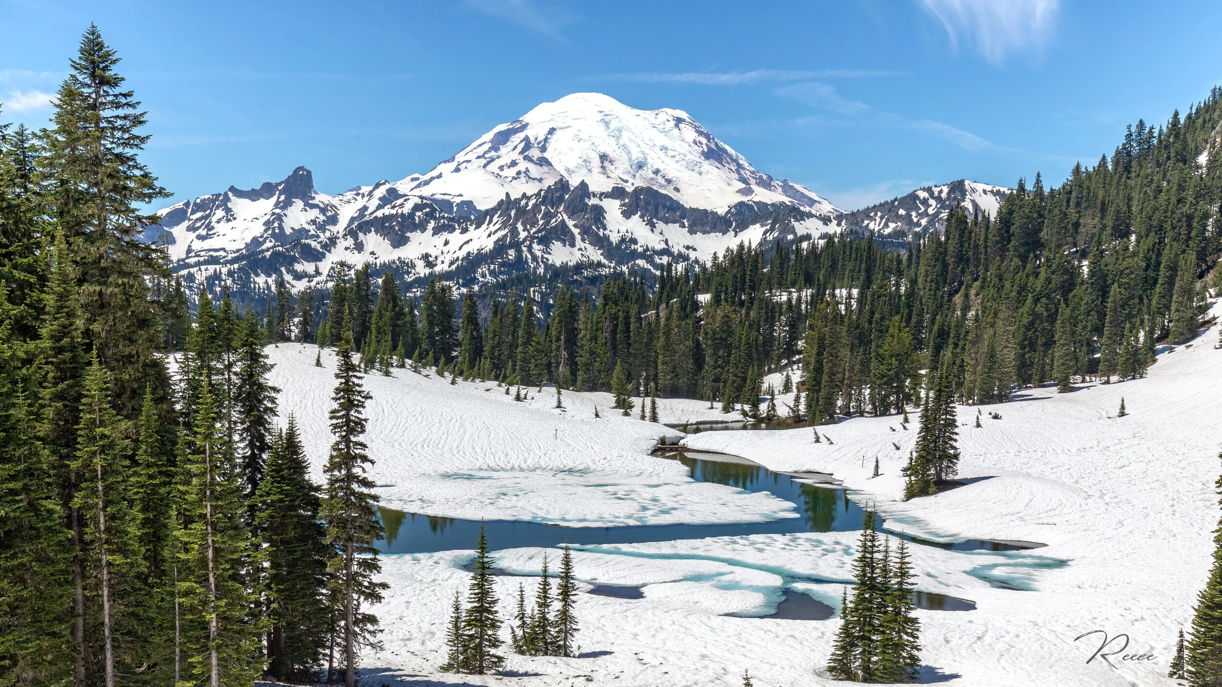 Mt Rainier Spring Thaw