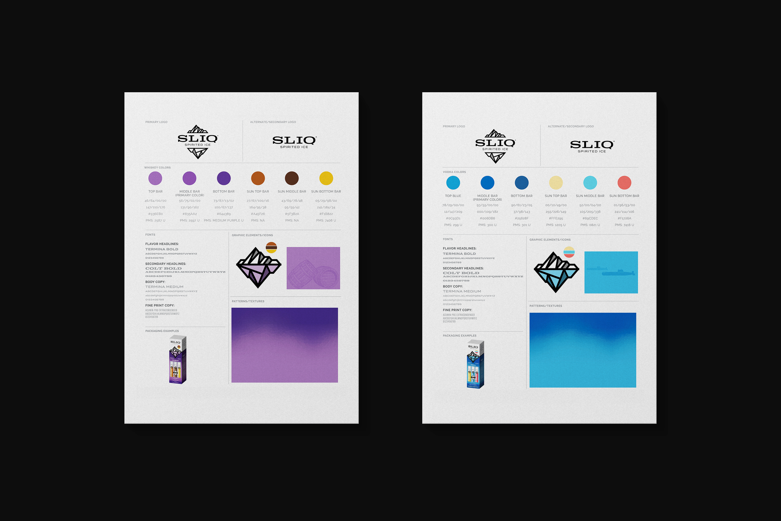 Brand identity design system mockup showing logo, color palette, typography and brand guidelines by Design Refinery® Boston