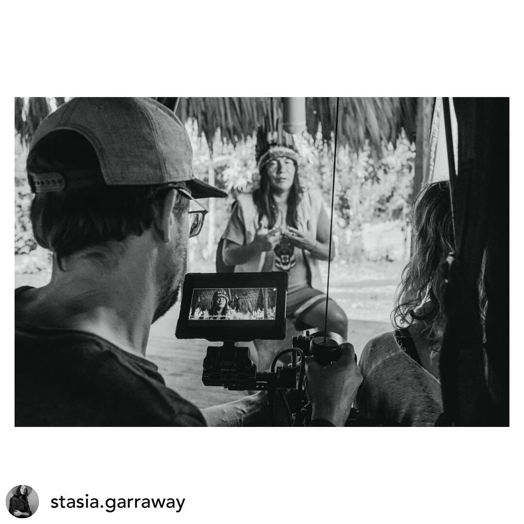 Reposted &bull; @stasia.garraway 

Behind the scenes on The Magnitude of All Things.

This image was made in Ecuador, with Manari Ushigua (Traditional Leader of the S&aacute;para Nation),
Jennifer Abbott (Director), and Vince Arvidson (Director of Ph
