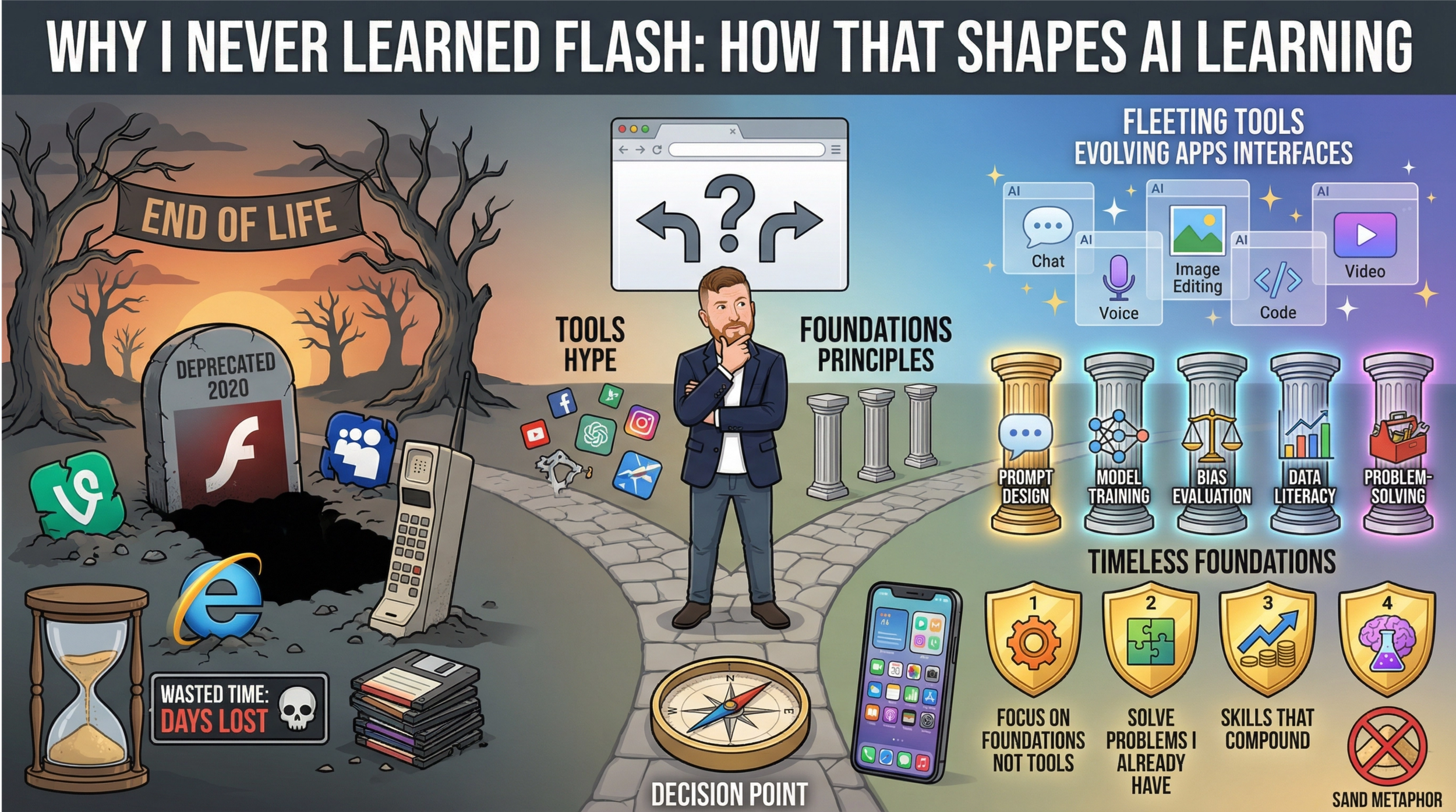 Why I’m Glad I Never Learned Flash—and How That Shapes What I Choose to Learn About AI