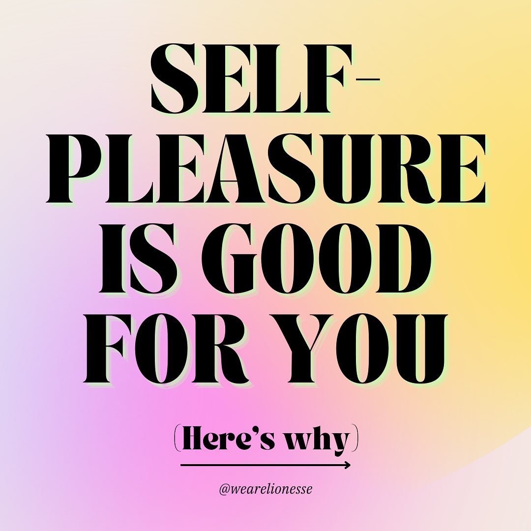Self-pleasure is good for your mental and physical health! 

1️⃣ It's a natural stress reliever. When you&rsquo;re focused on pleasurable sensations in your body you&rsquo;re less likely to be thinking about that unfinished work project or the gazill