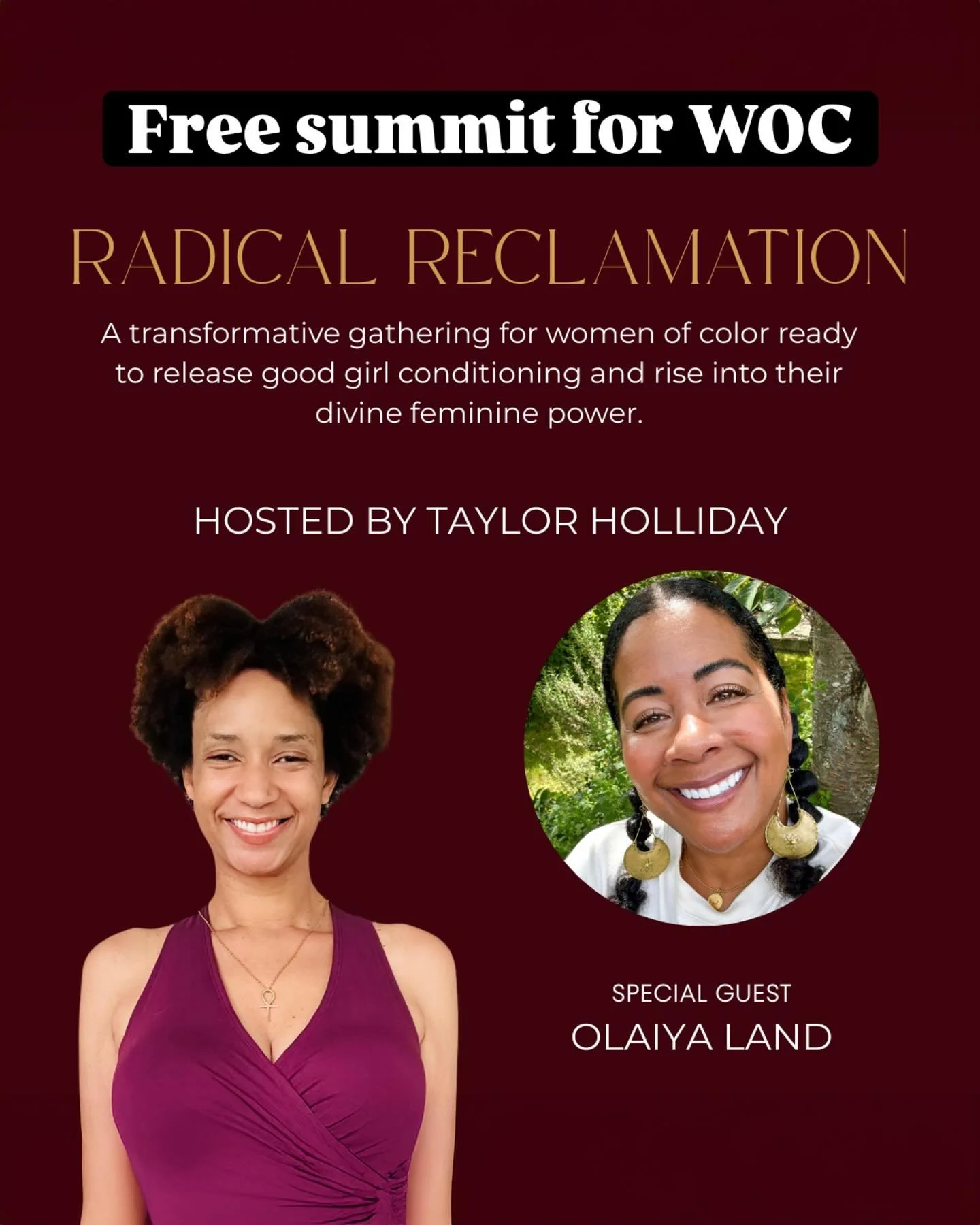 ✨ What if you could reclaim your voice, root into your power and stop performing for approval&hellip; while feeling more alive and at home in your body than ever before?

That&rsquo;s exactly what we&rsquo;ll be exploring at Radical Reclamation: A Sa