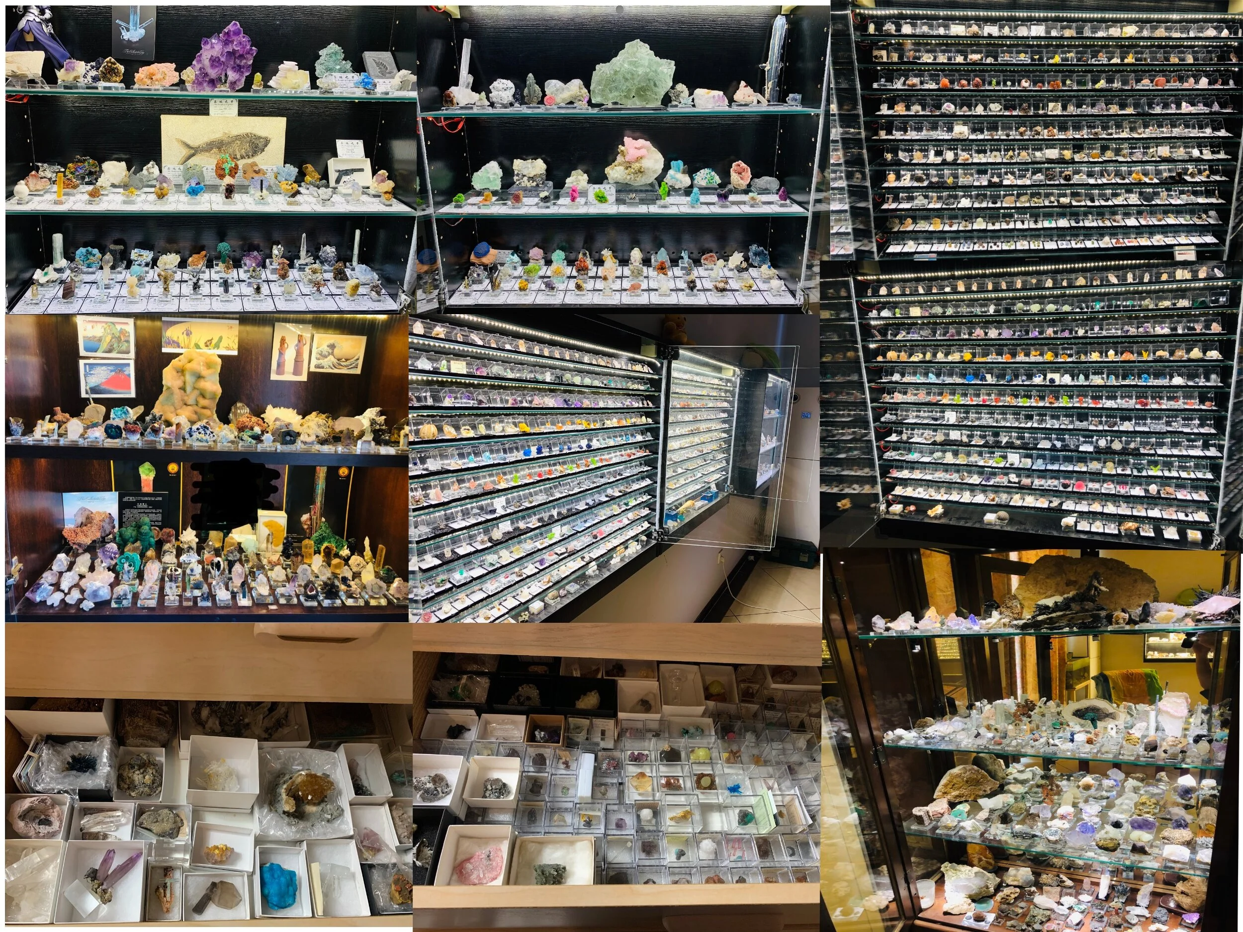 Part of my collection, in China and Tucson.