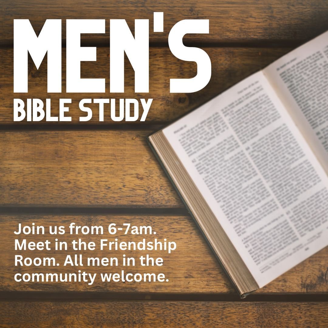 Men&rsquo;s Bible study Friday mornings at FBC!  Join us from 6-7am. Meet in the Friendship Room. All men in the community welcome. ⠀⠀⠀
#fbcaugustaks