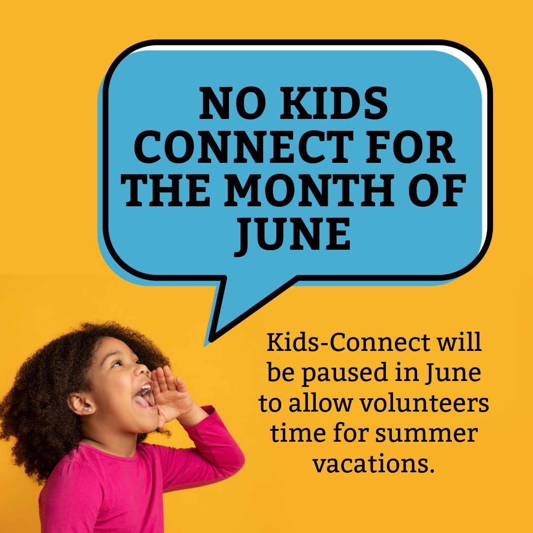 Heads up!  NO KIDS CONNECT FOR THE MONTH OF JUNE: There will be no Kids-Connect for the month of June to give the volunteers time off for summer vacations. 
#fbckids #fbcaugustaks