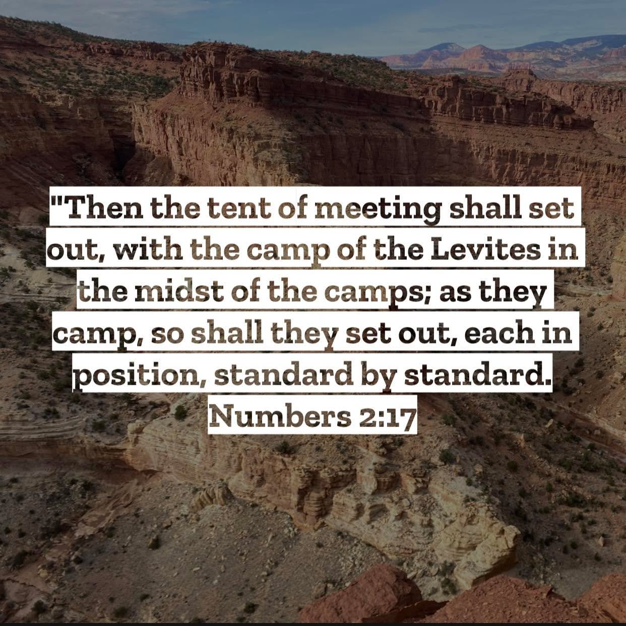 Numbers 2 &ndash; Pastor Mac Daily DEVO
 
Then the tent of meeting shall set out, with the camp of the Levites in the midst of the camps; as they camp, so shall they set out, each in position, standard by standard. Numbers 2:17 - Chapters like this r