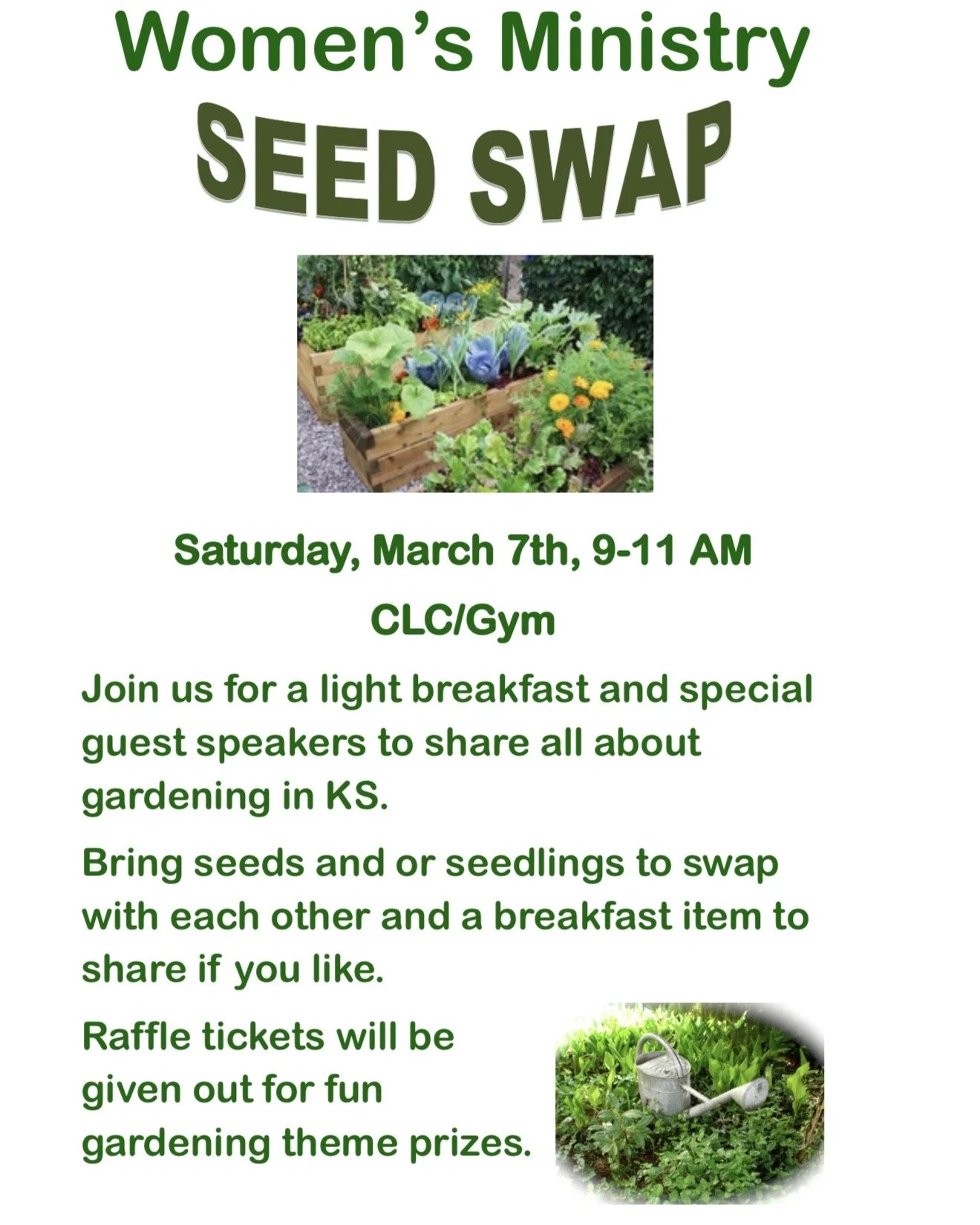 Women's Ministry Seed Swap