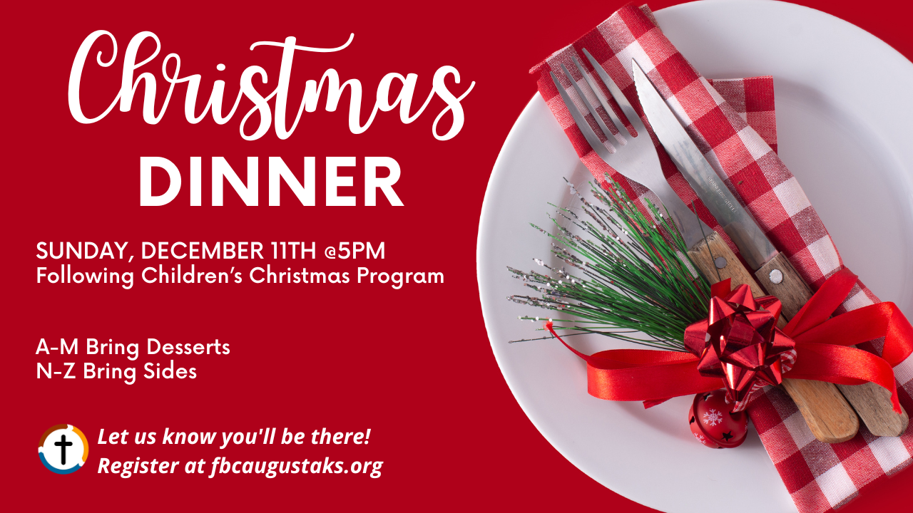 Church Christmas Dinner Invitation