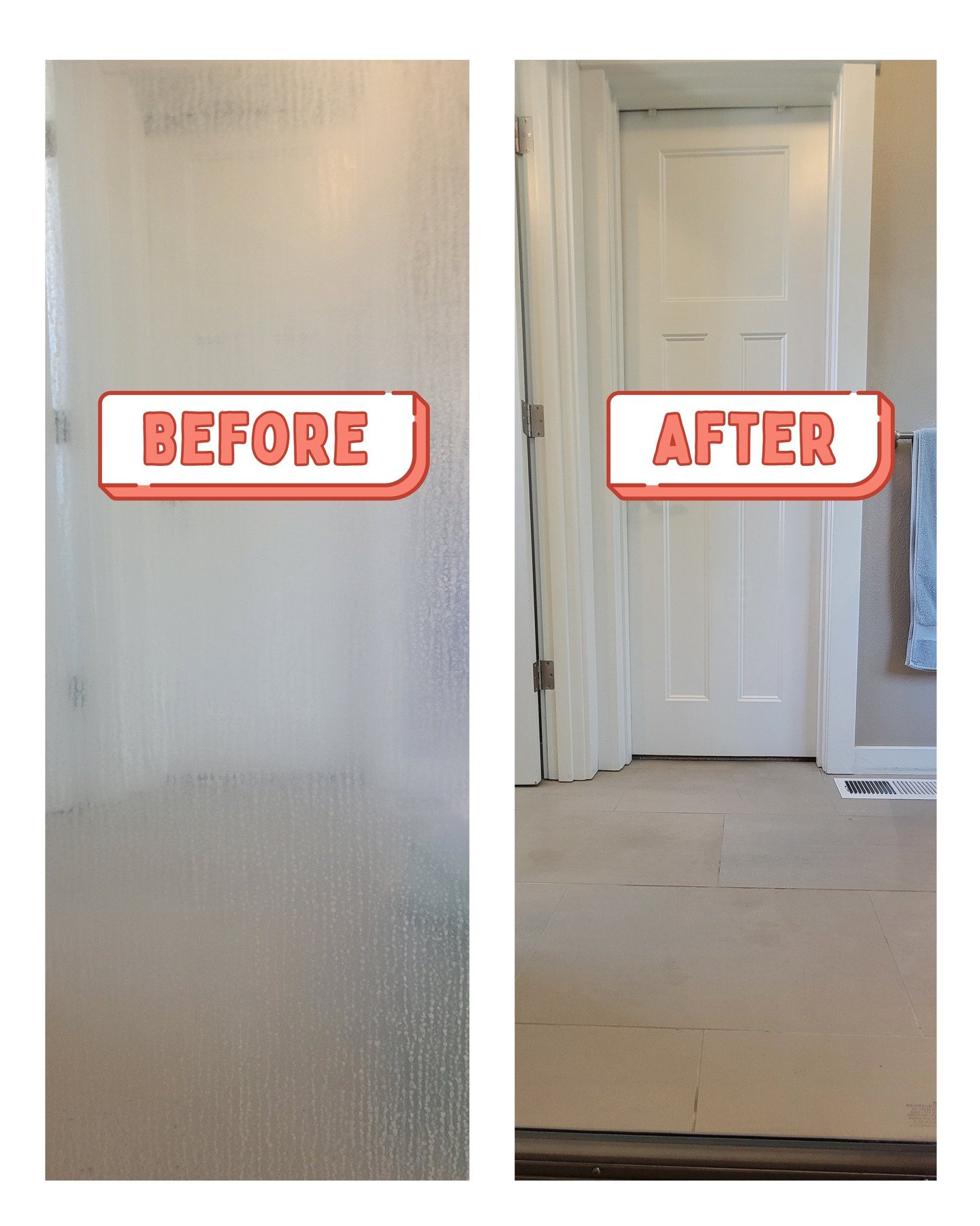 🎵 I can see clearly now, the soap scum buildup is gone 🎶

#beforeandafter #ecofriendly #housecleaning