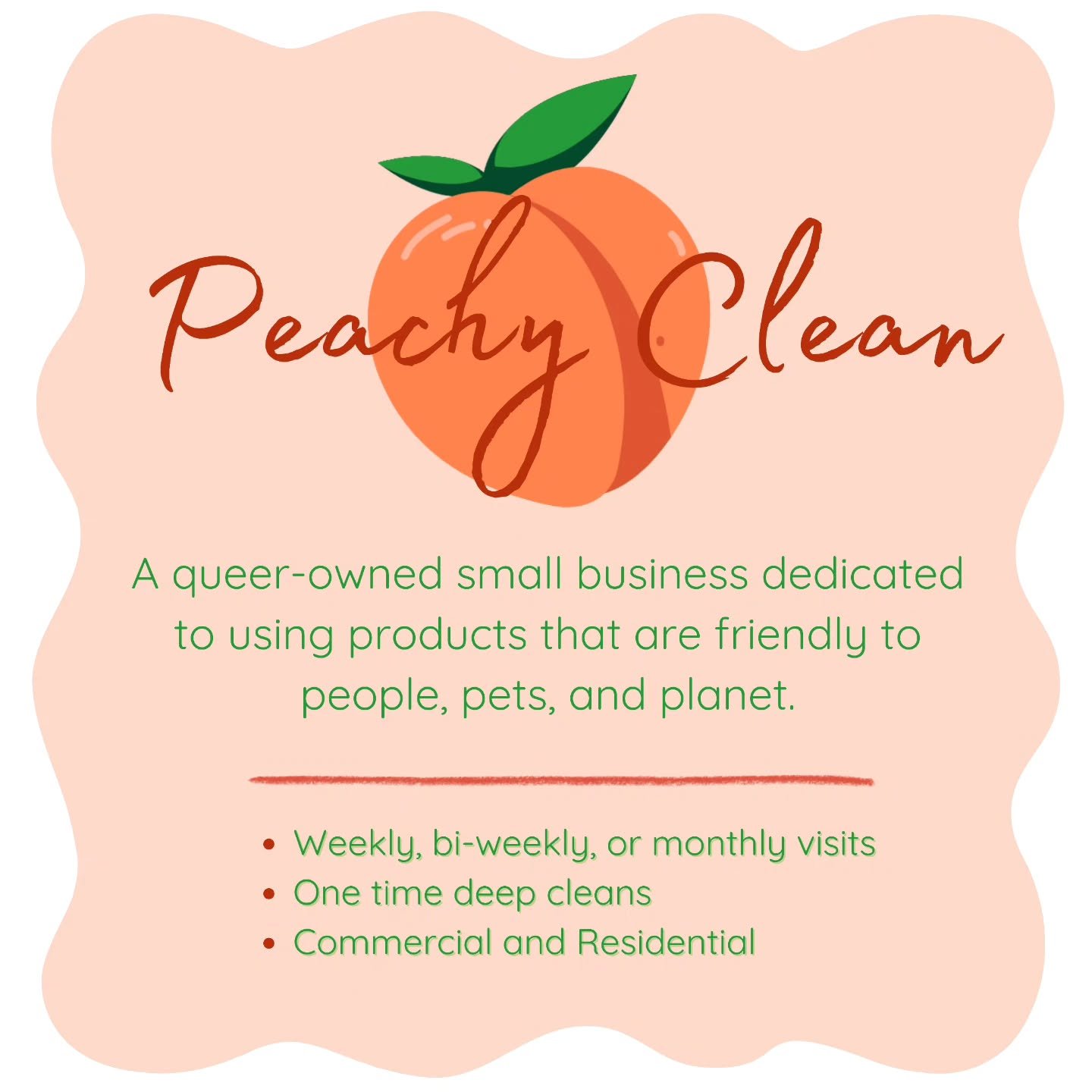 Book with us online!
🍑 https://www.peachycleanpdx.com/booking