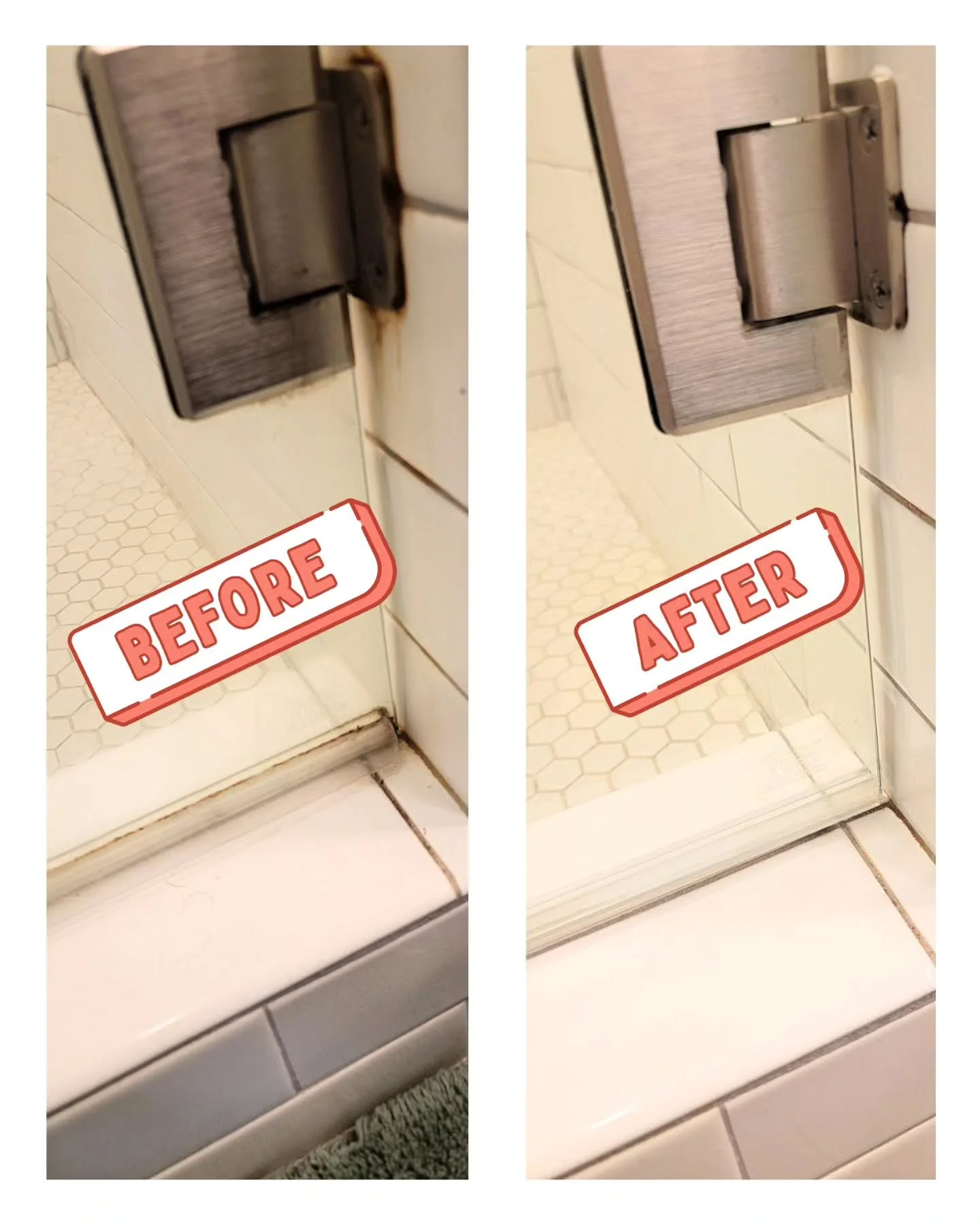 Can you believe this shower was cleaned by another company just a week before? We see what other's can't. It's all about the details! 

🍑🍑🍑🍑🍑🍑🍑🍑

#beforeandafter