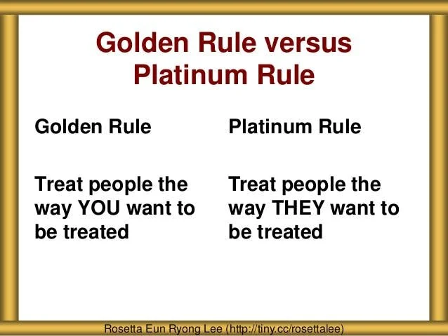 Golden Rule vs. Platinum Rule - lifelong celibacy, etc.