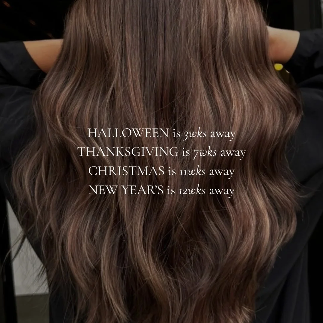 Fall is here &amp; the holidays are coming fast 🍁🤎 Consider this your reminder to pre-book your holiday hair appointments so you get the date you want ✨

#slohairsalon #sanluisobispo #slohairstylist