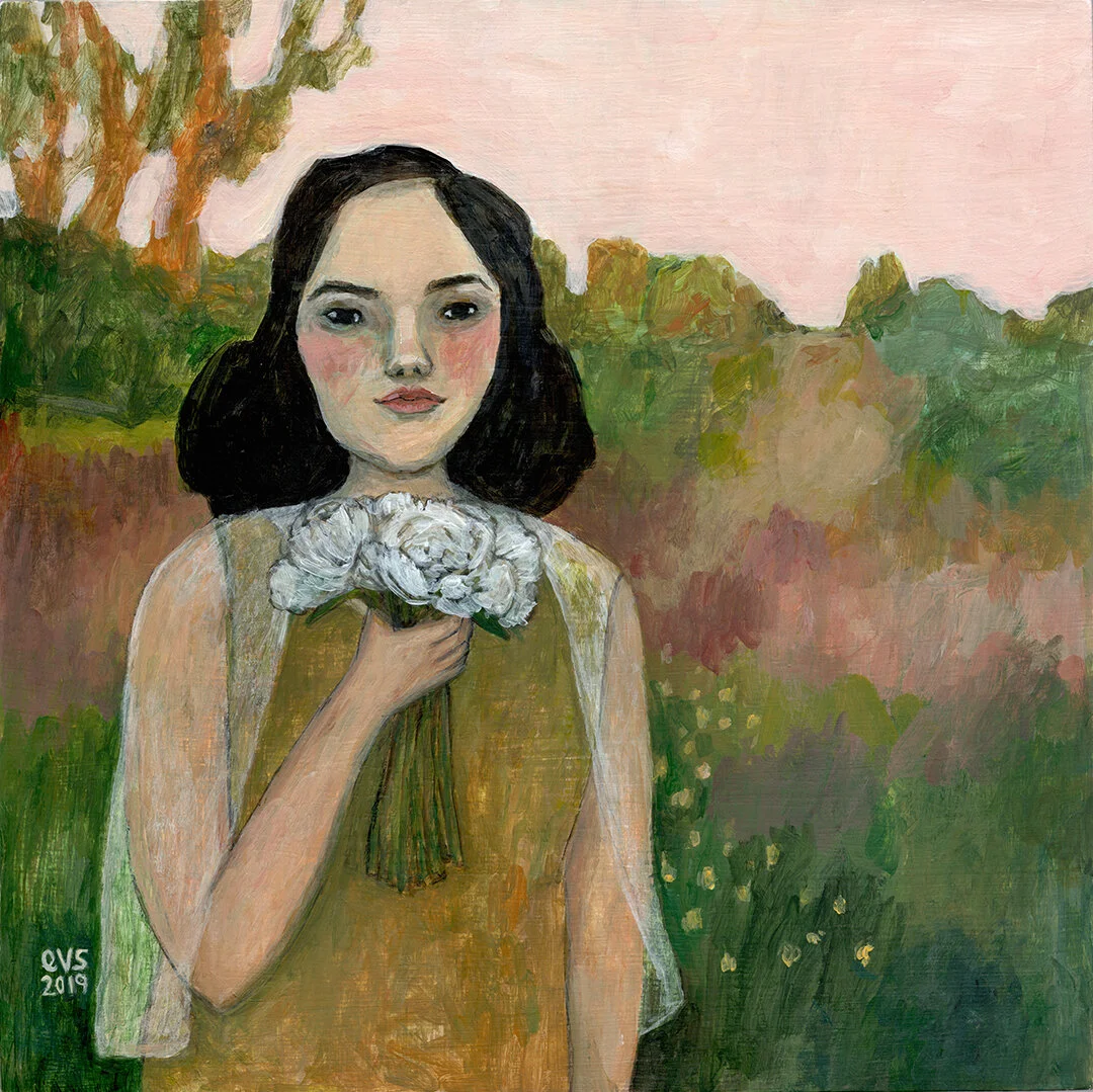 summer's eve with peonies