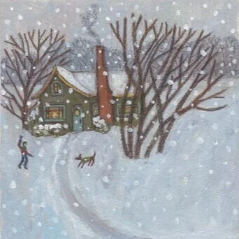 snow at the farm