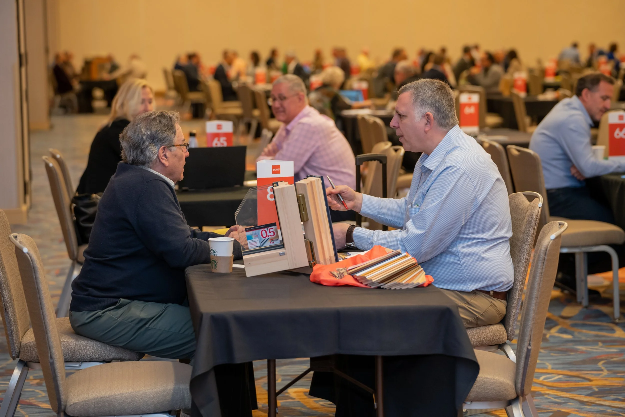 Professional event photography capturing business networking