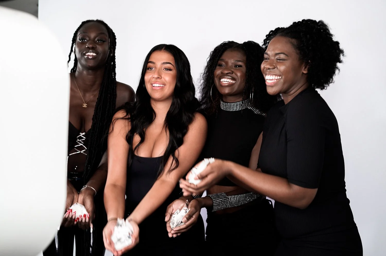 Group photo at a Bay Area photo booth rental