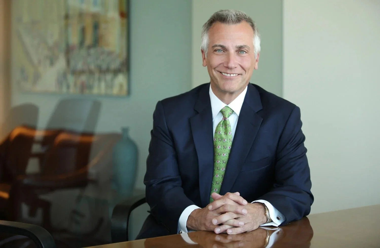 Professional business portrait of a corporate executive