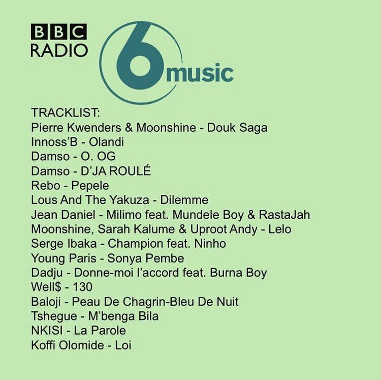 #weeklymusicpost

Need some new music ?

Check this mix by @petitenoirkvlt for @bbc6music featuring artist from DRC and its diaspora.

#music #diaspora #bbc6