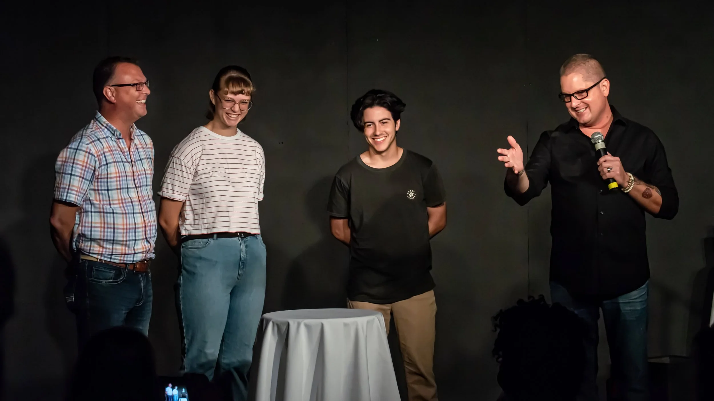 If you're not cracking a smile, you're definitely not at my show. Smiles are the entry ticket here.