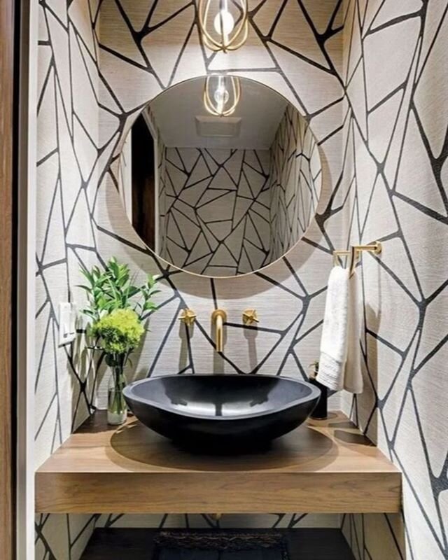 Some more top tips for your downstairs loo today - .

To create a visually larger space, you can play around with light by introducing big mirrors, and clever lighting solutions. As space is usually limited, pendant lighting is sometimes not an optio