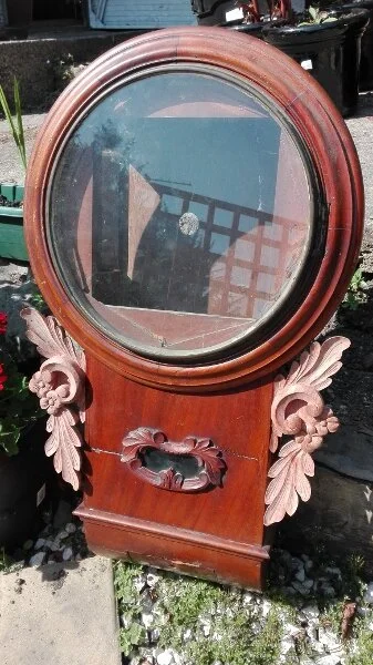 Side drops attached to clock