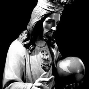 Figure of Christ complete with new fingers, mended crown and new cross