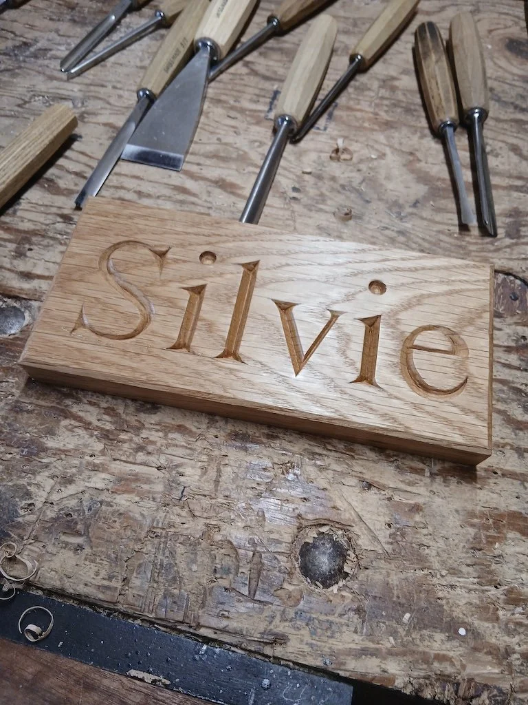 Name sign for the door to a client's grandchild's room