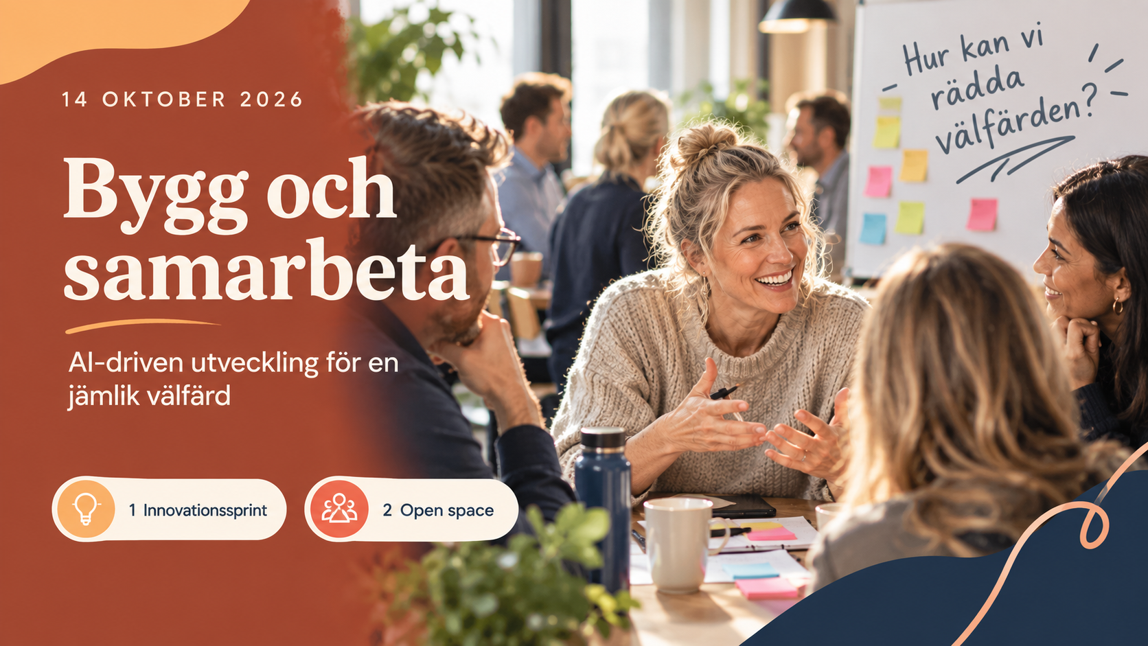 Bygg och samarbeta – en dag om AI-driven utveckling för en jämlik välfärd