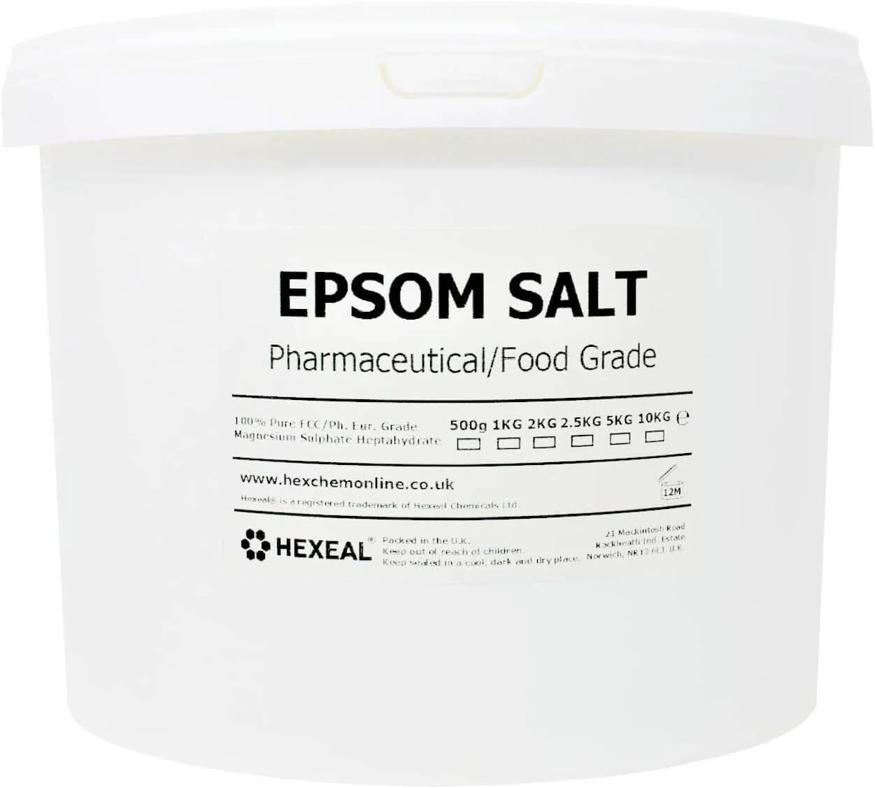 Epsom Salt Magnesium Sulphate Live Vitae