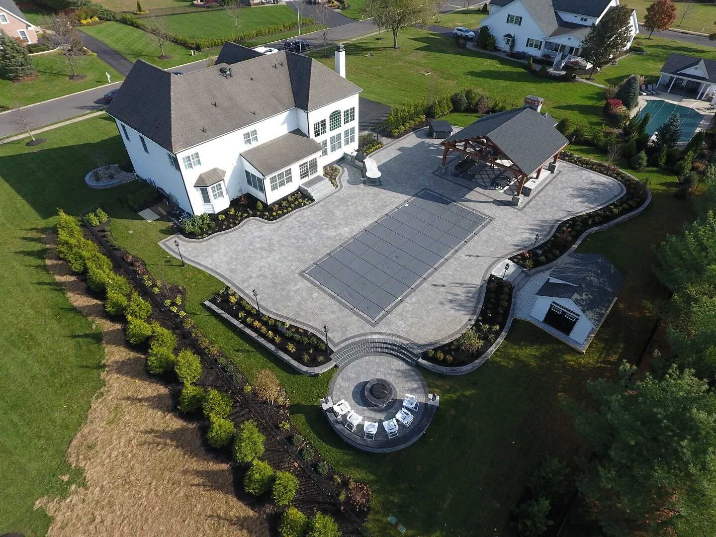 Outdoor Living Spaces in Lincroft, New Jersey Ameriscape Landscape & Design, LLC.