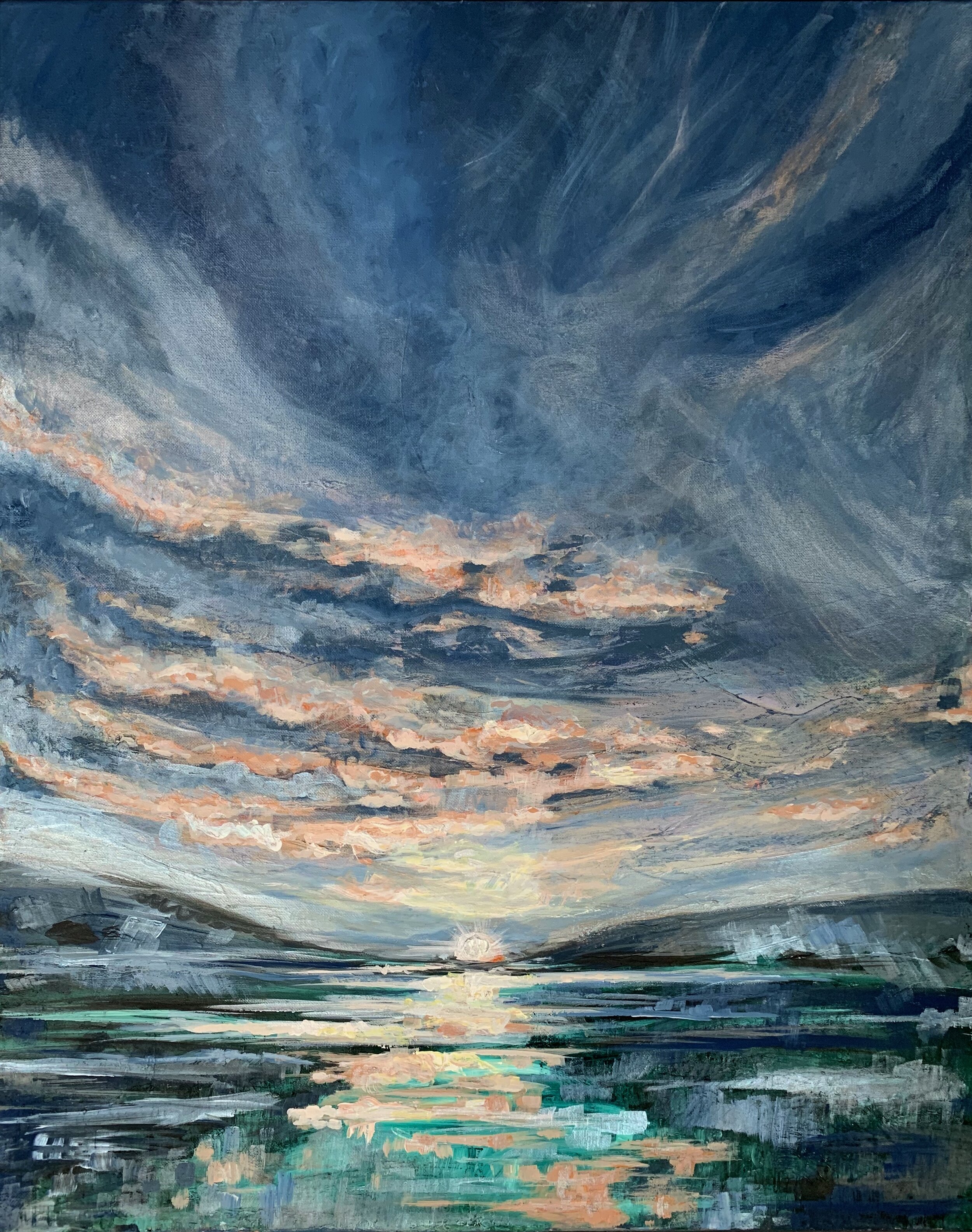 Peach Reflections I (Sold privately)