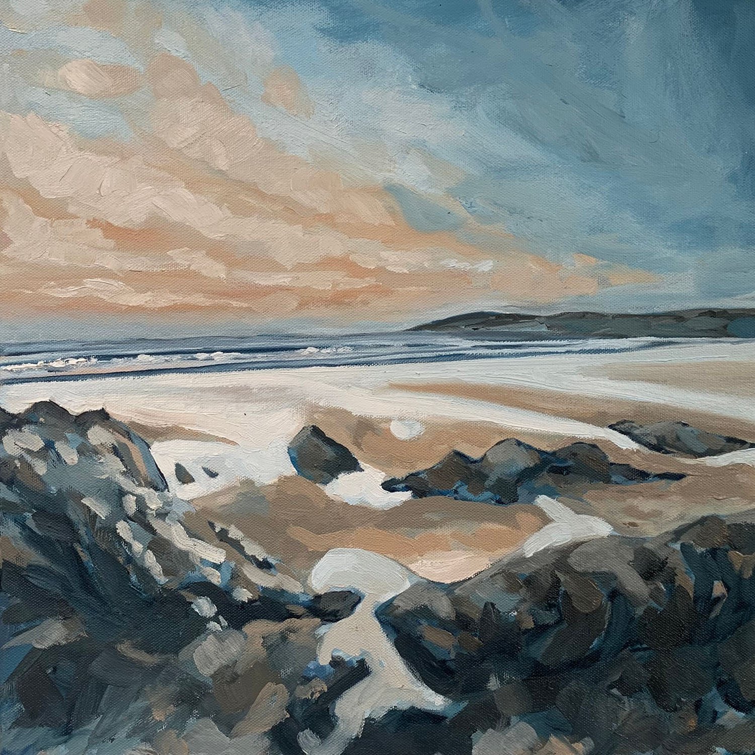 North Devon sunset (Sold privately)