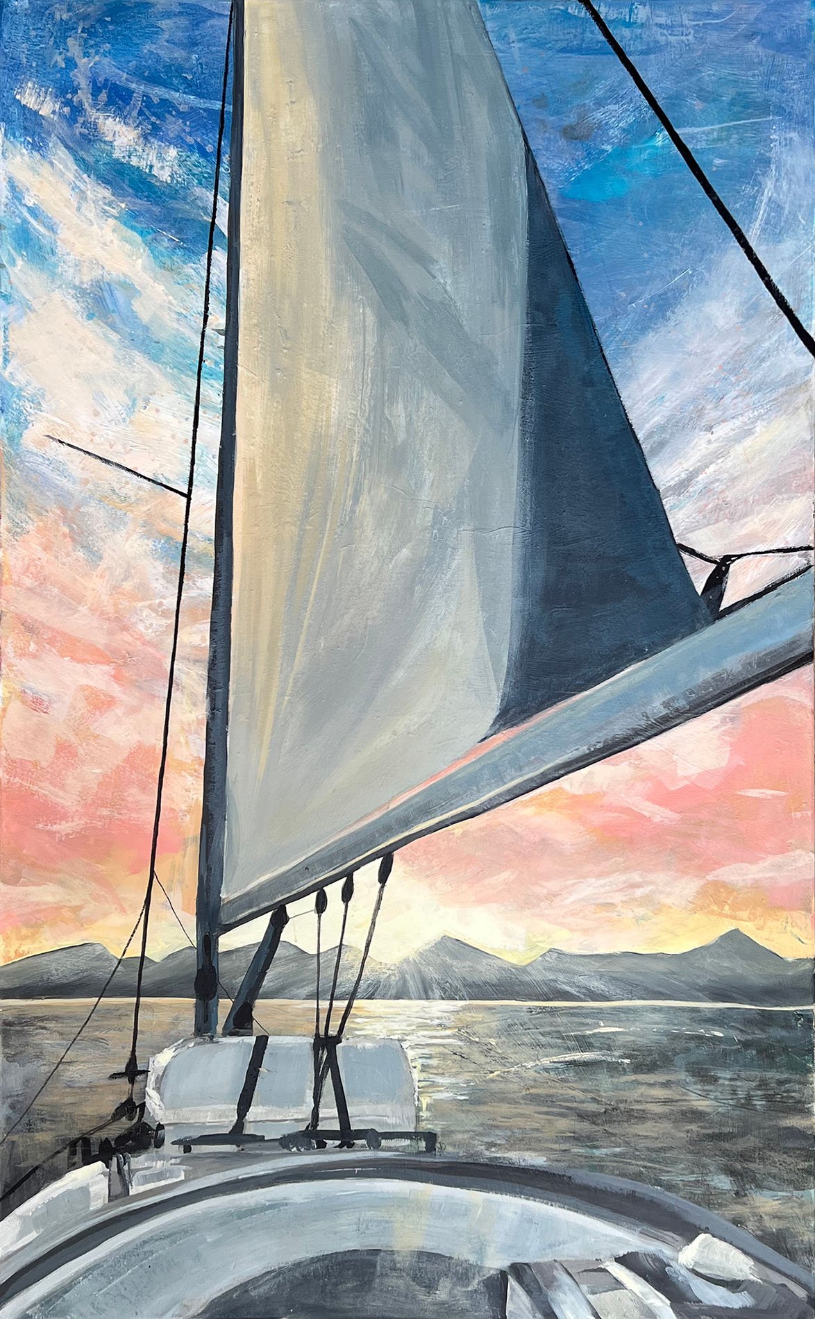 Sunset Sailing in the Canaries (Commission)