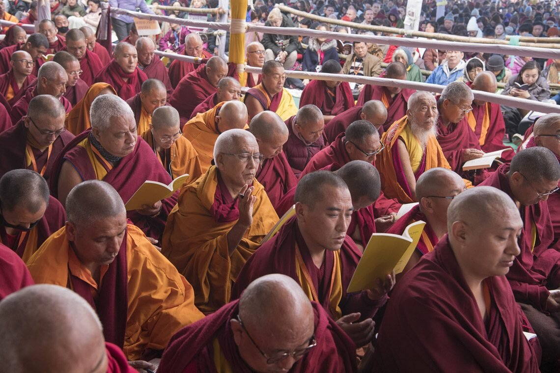 Group of monks and nuns 