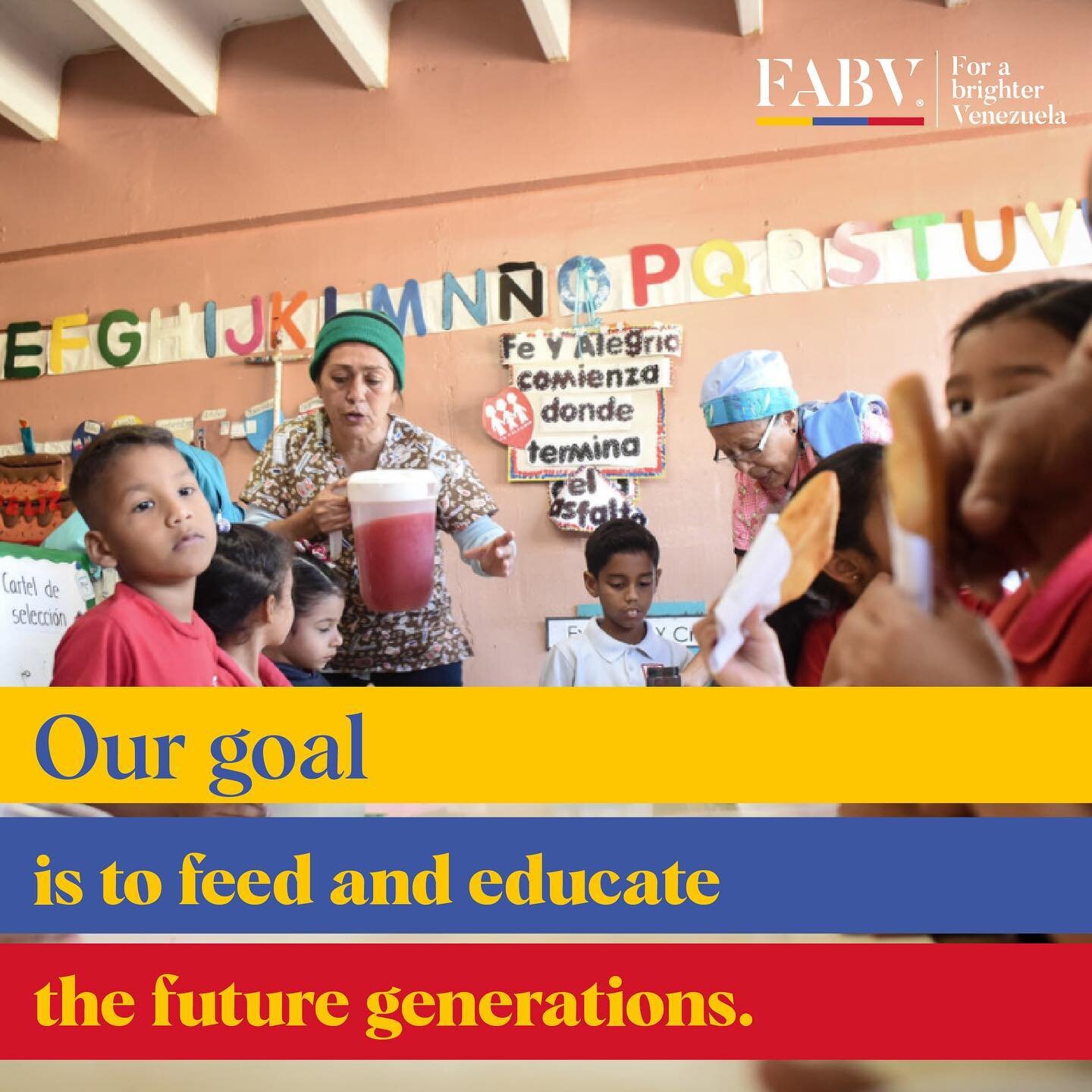 Due to the Venezuelan crisis, families haven&rsquo;t been able to afford supplies or enough food to feed their children and attendance in schools has dropped.

The funds raised by FABV&rsquo;s current campaign go entirely for emergency supply baskets