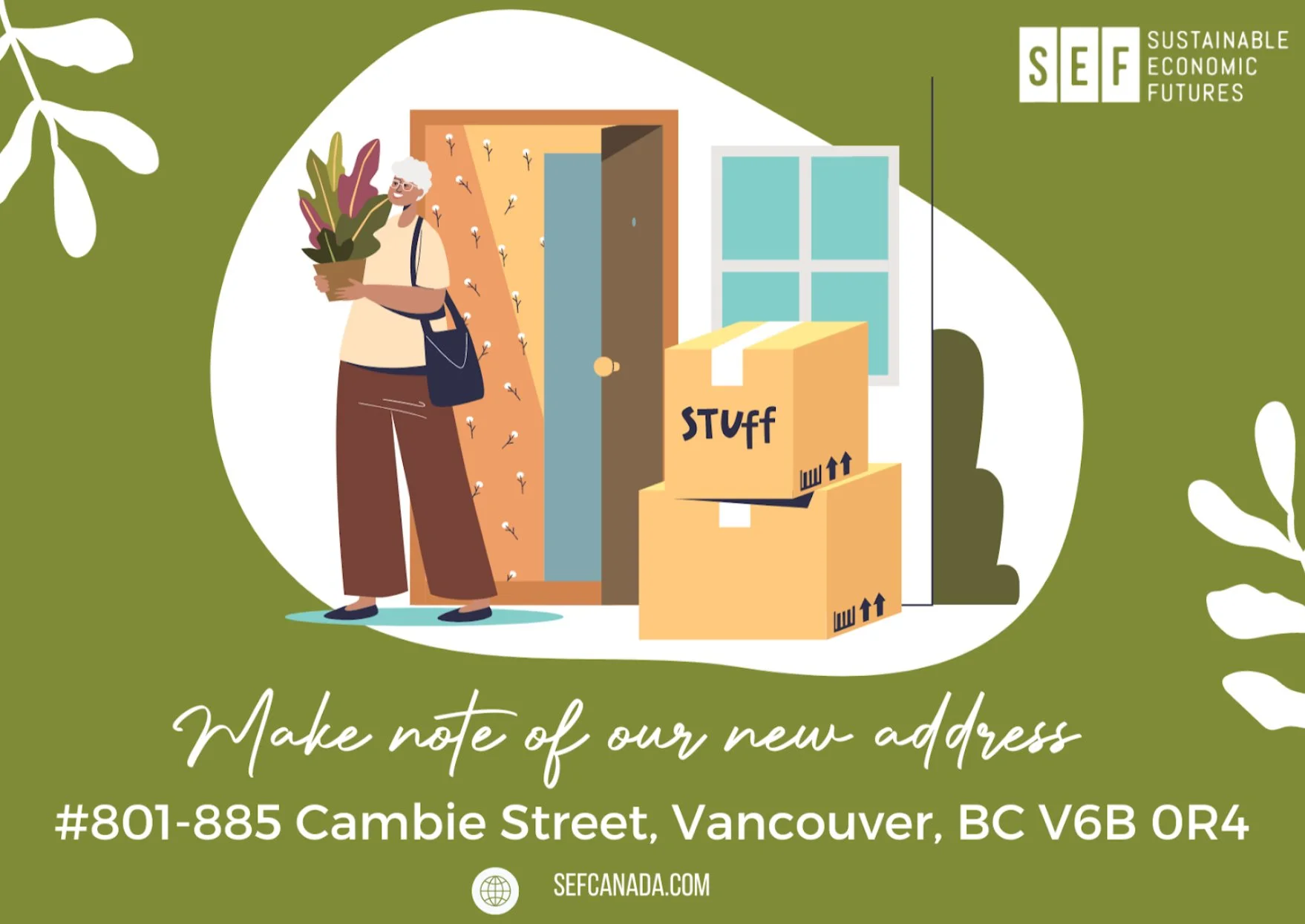 We're excited to share that SEF Canada has relocated our office