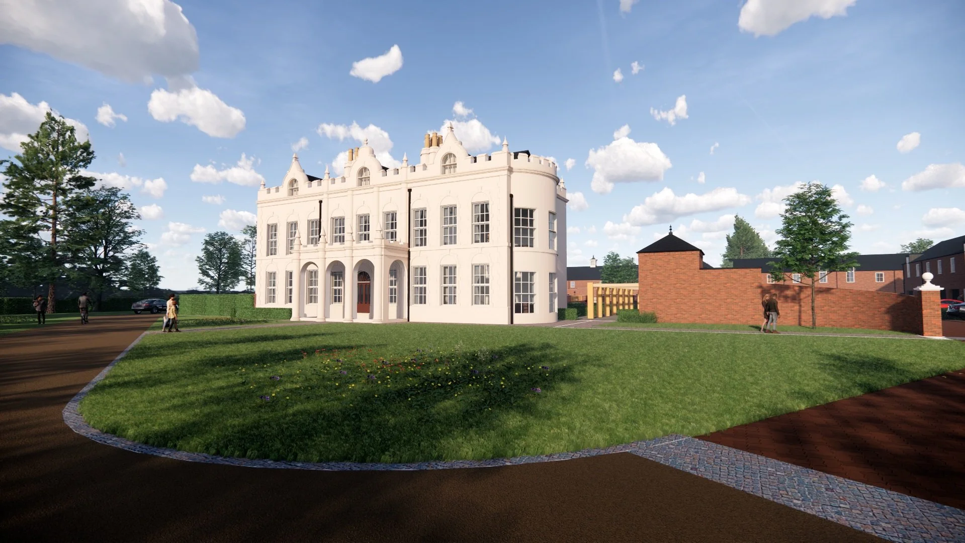 Stanley Bragg Architects Limited — Packington+Hall+West+Entrance+View_V5.jpg