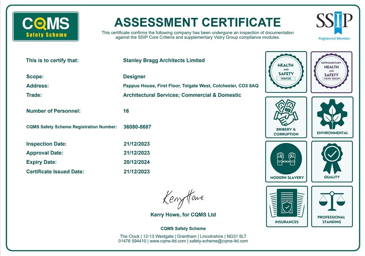 SUCCESS!!

We have achieved our CQMS Limited Safety Scheme Assessment Certificate for the 2nd year running. 

#healthandsafety #ssip