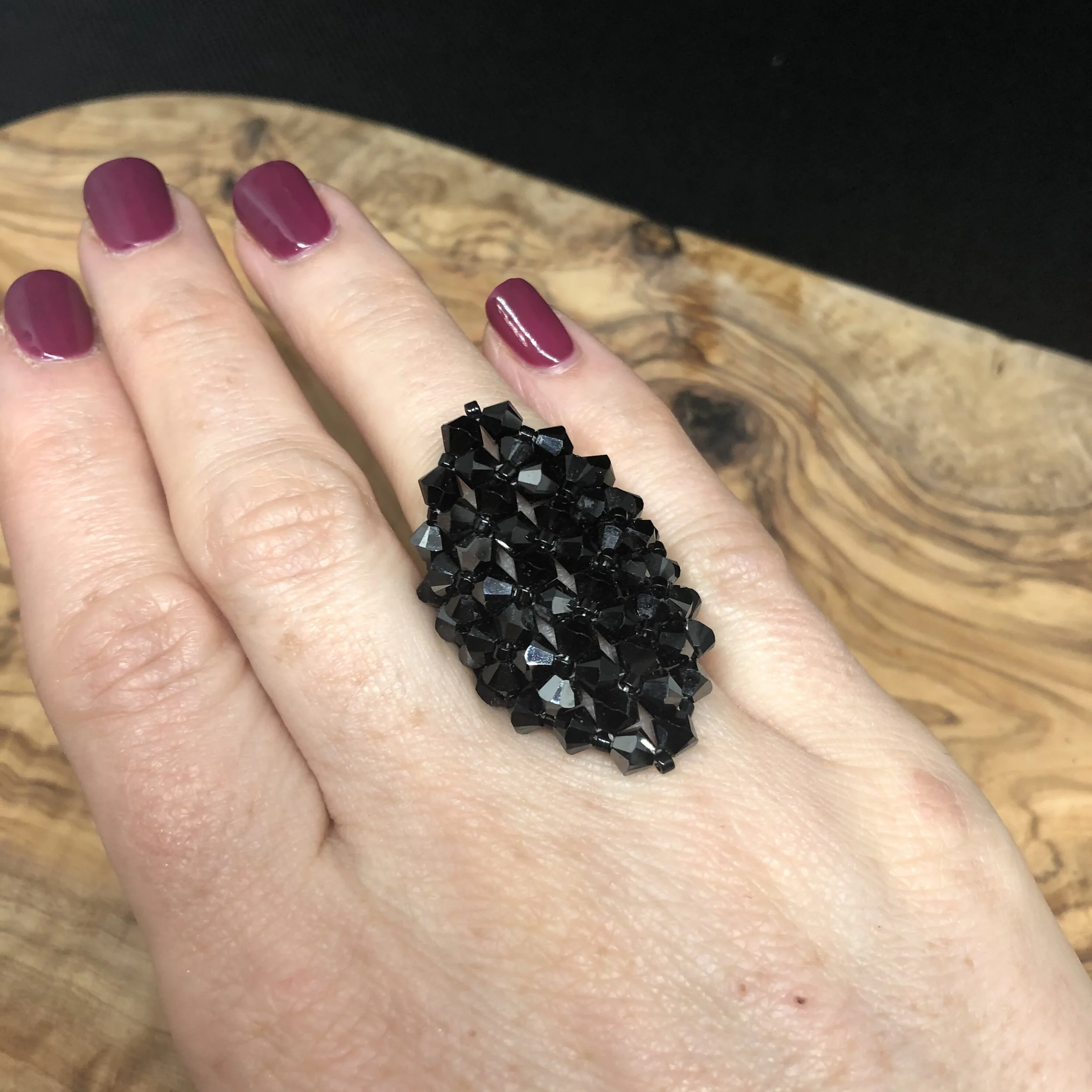 Finger Candy Ring - Hematite