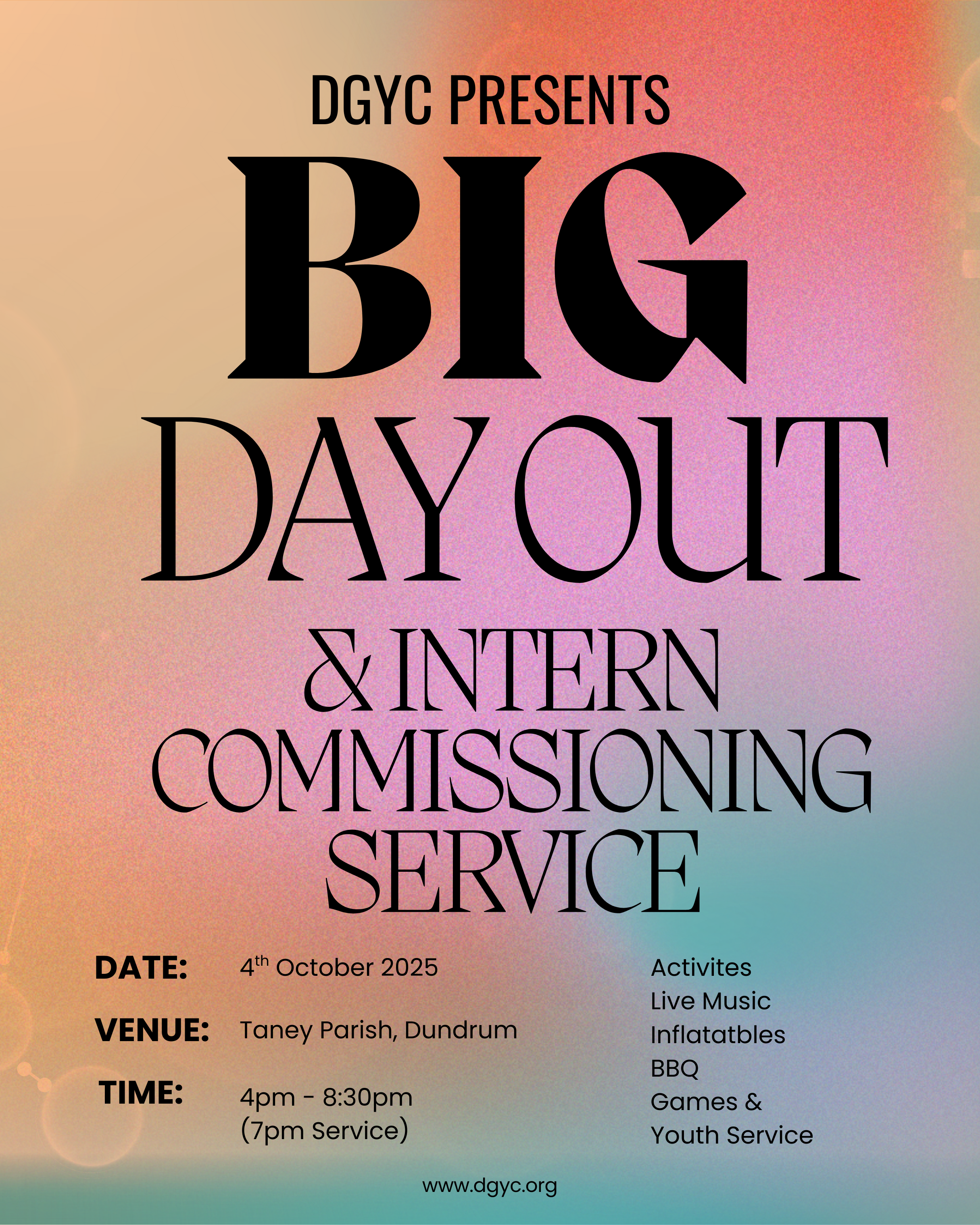 DGYC Big Day Out & Intern Commissioning Service