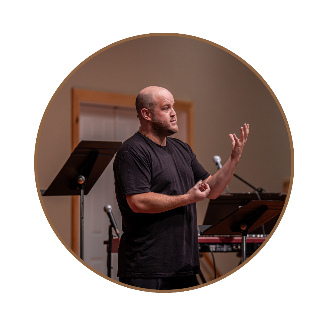 Kyle Worley teaching at CAMP-of-the-WOODS Men's Retreat